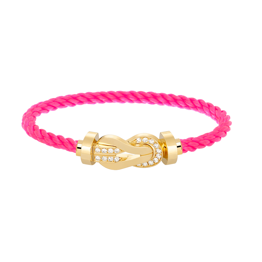 [Eternal Jewelry]CHANCE LARGE 8 FIGURE BUCKLE HALF DIAMOND BRACELET GOLD