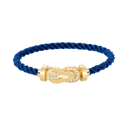 [Eternal Jewelry]CHANCE LARGE 8 FIGURE BUCKLE HALF DIAMOND BRACELET GOLD