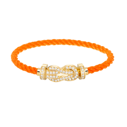 [Eternal Jewelry]CHANCE LARGE 8 FIGURE BUCKLE FULLDIAMOND BRACELET GOLD