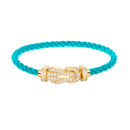 [Eternal Jewelry]CHANCE LARGE 8 FIGURE BUCKLE FULLDIAMOND BRACELET GOLD