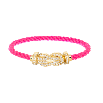 [Eternal Jewelry]CHANCE LARGE 8 FIGURE BUCKLE FULLDIAMOND BRACELET GOLD