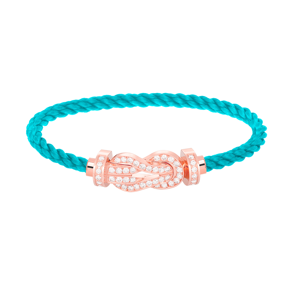 [Eternal Jewelry]CHANCE LARGE 8 FIGURE BUCKLE FULL DIAMOND BRACELET ROSE GOLD