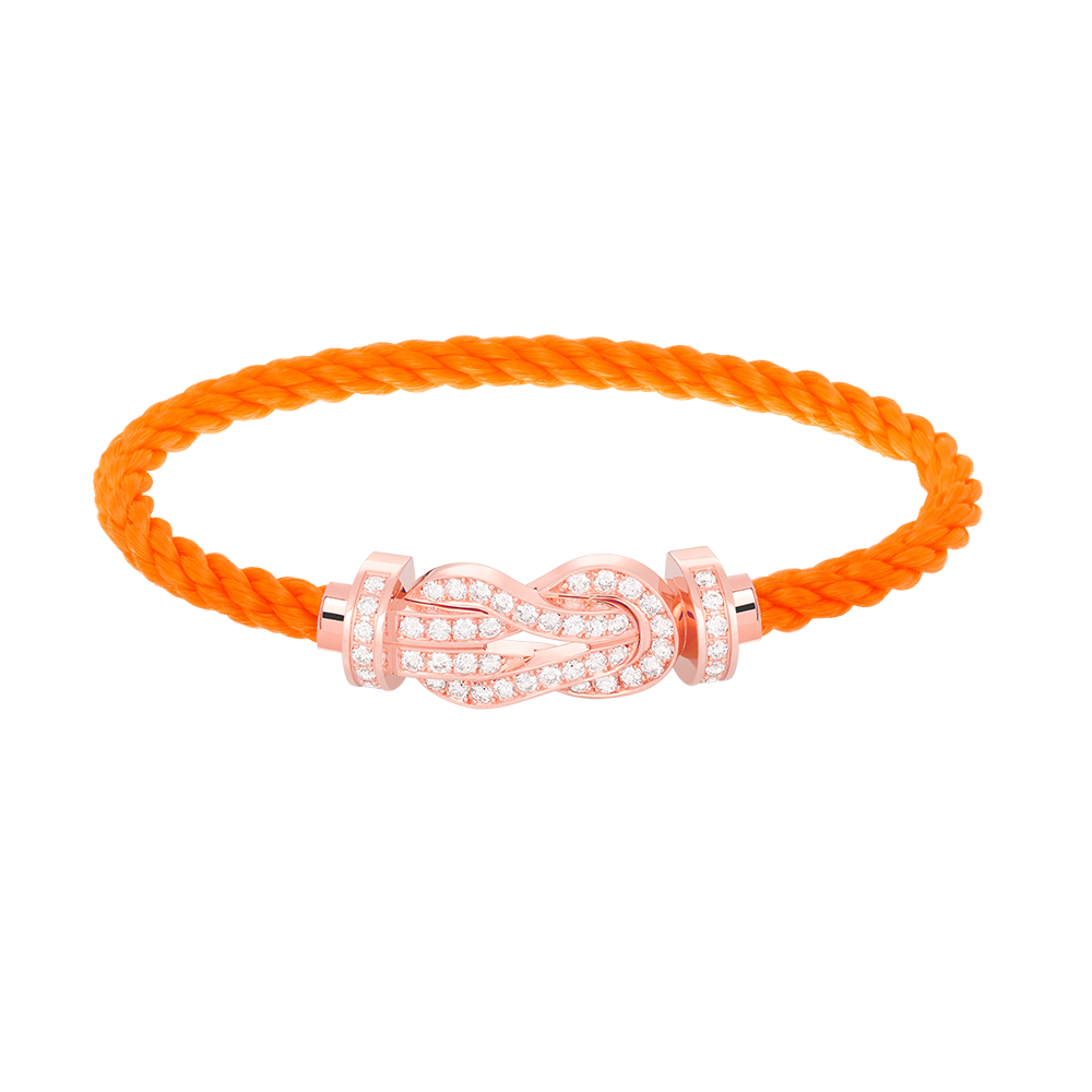 [Eternal Jewelry]CHANCE LARGE 8 FIGURE BUCKLE FULL DIAMOND BRACELET ROSE GOLD