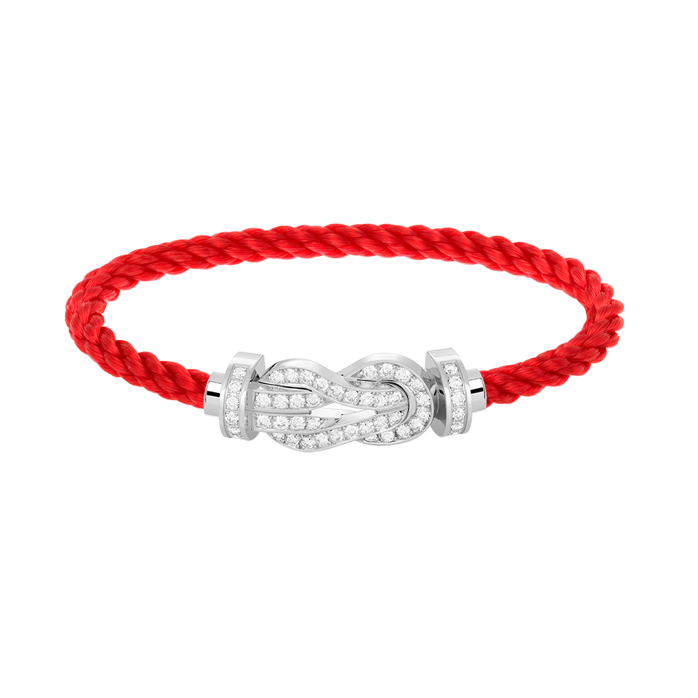 [Eternal Jewelry]CHANCE LARGE 8 FIGURE BUCKLE FULL DIAMOND BRACELET SILVER
