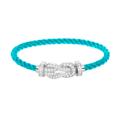 [Eternal Jewelry]CHANCE LARGE 8 FIGURE BUCKLE FULL DIAMOND BRACELET SILVER