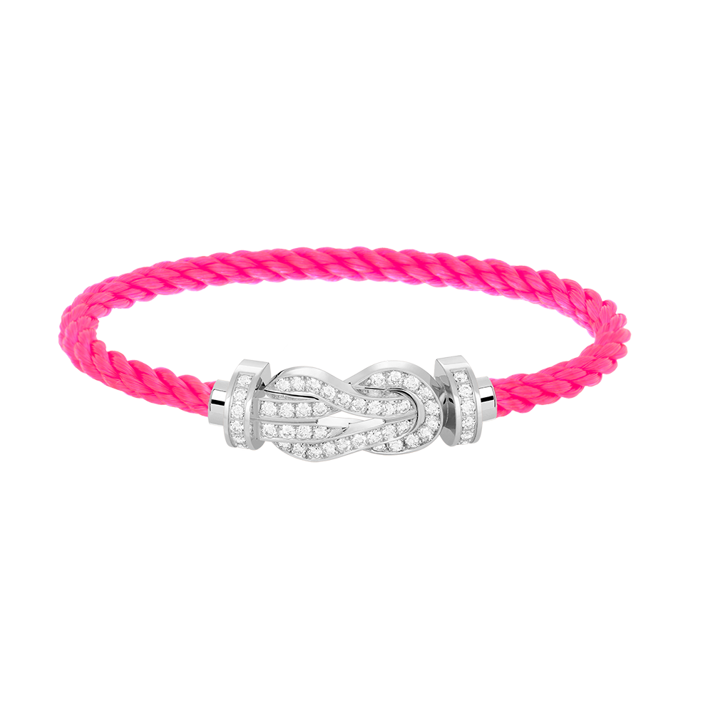 [Eternal Jewelry]CHANCE LARGE 8 FIGURE BUCKLE FULL DIAMOND BRACELET SILVER