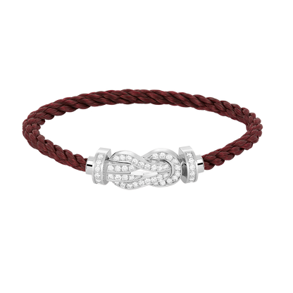 [Eternal Jewelry]CHANCE LARGE 8 FIGURE BUCKLE FULL DIAMOND BRACELET SILVER