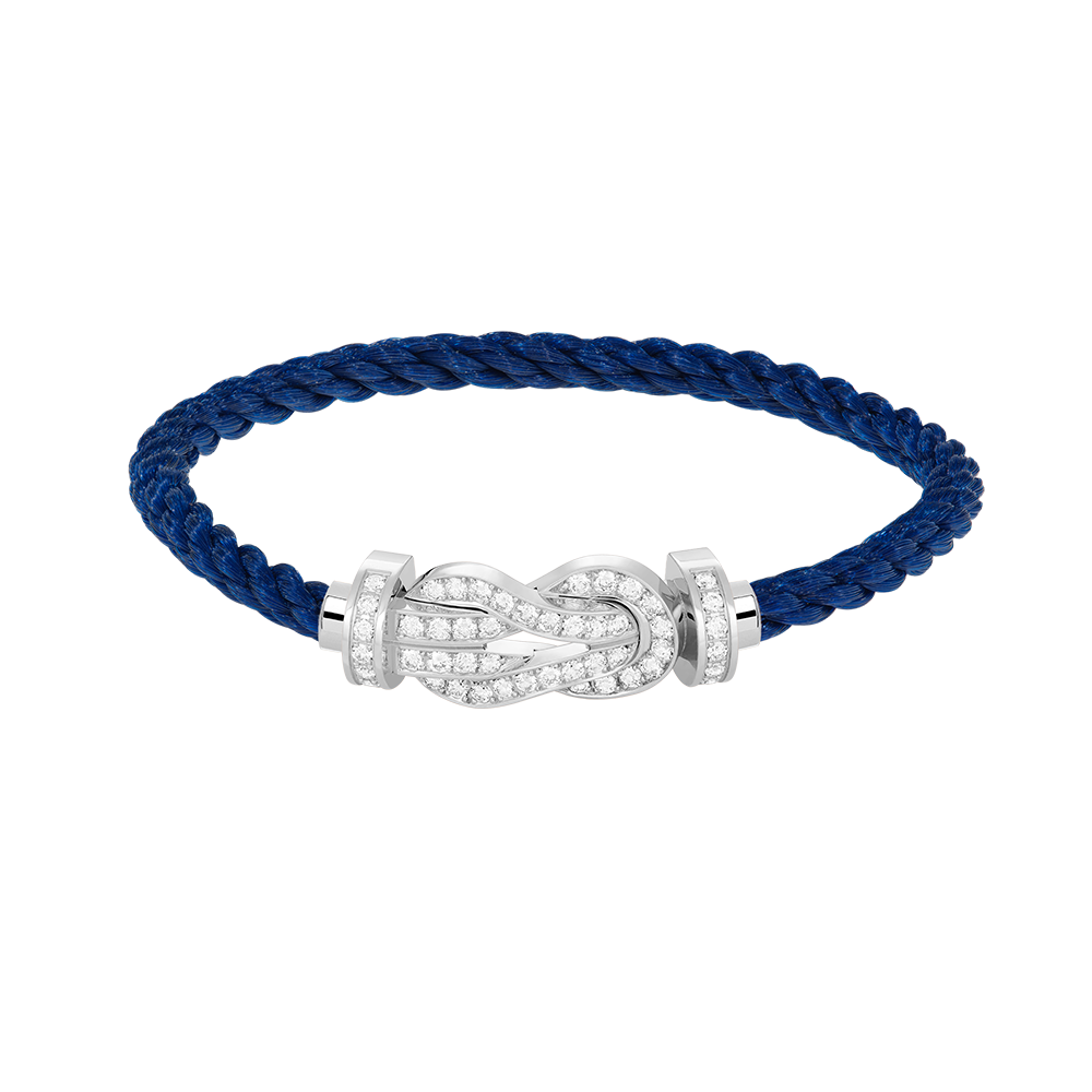 [Eternal Jewelry]CHANCE LARGE 8 FIGURE BUCKLE FULL DIAMOND BRACELET SILVER
