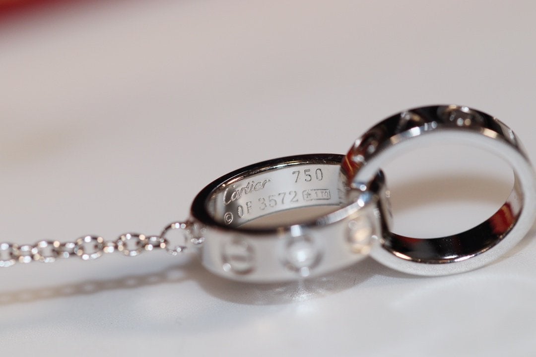 [Eternal Jewelry]LOVE NECKLACE PINK GOLD AND SILVER