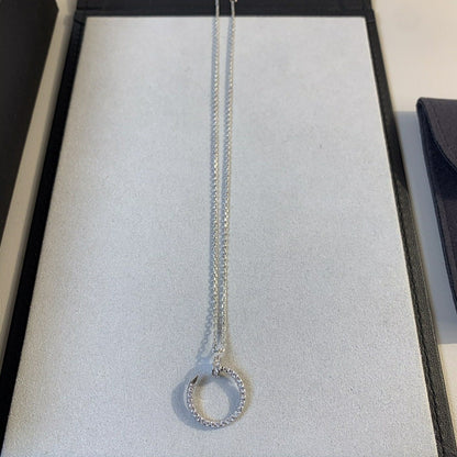 [Eternal Jewelry]JUSTE NECKLACE SILVER DIAMONDS