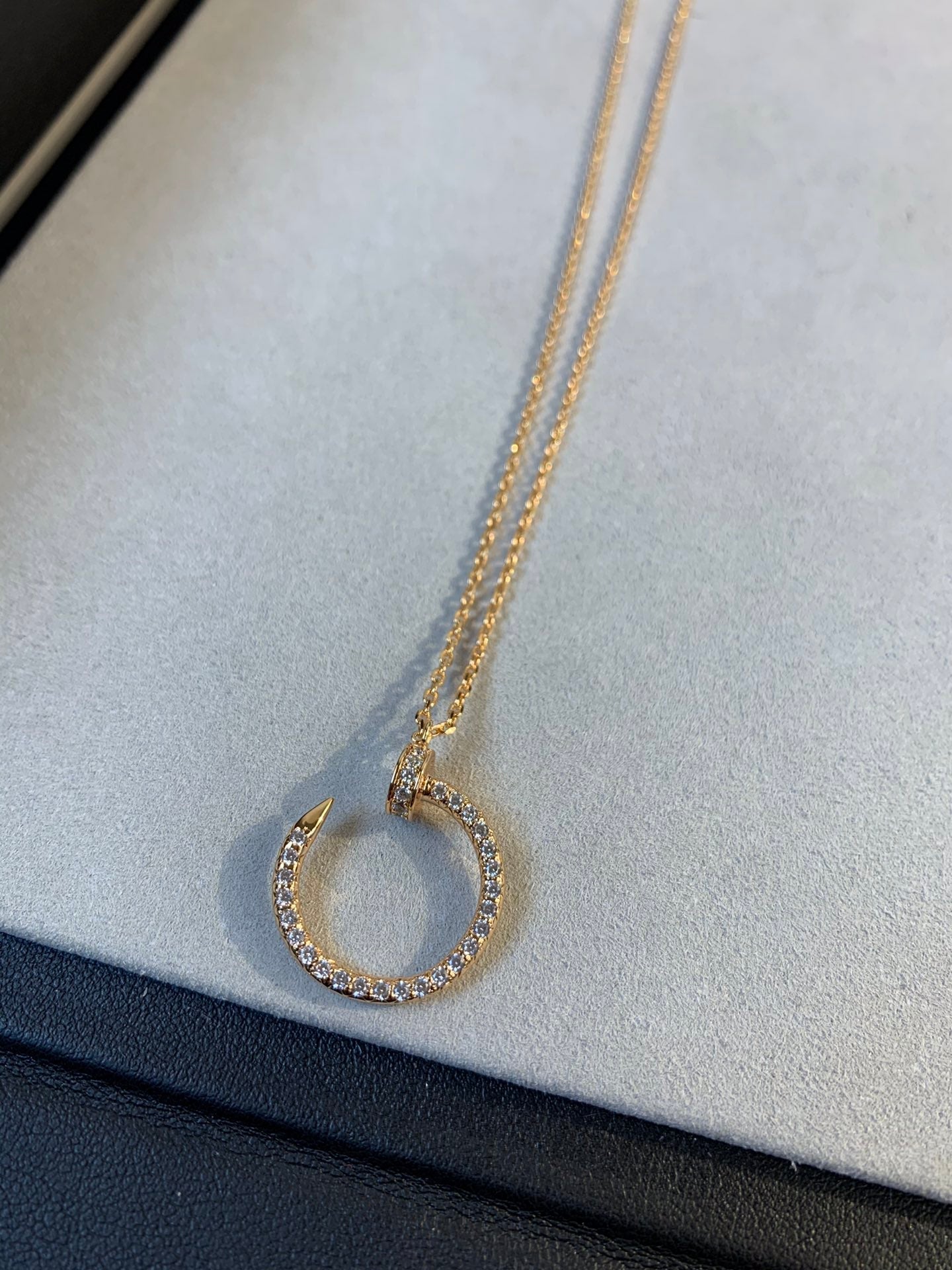 [Eternal Jewelry]JUSTE NECKLACE PINK GOLD DIAMONDS