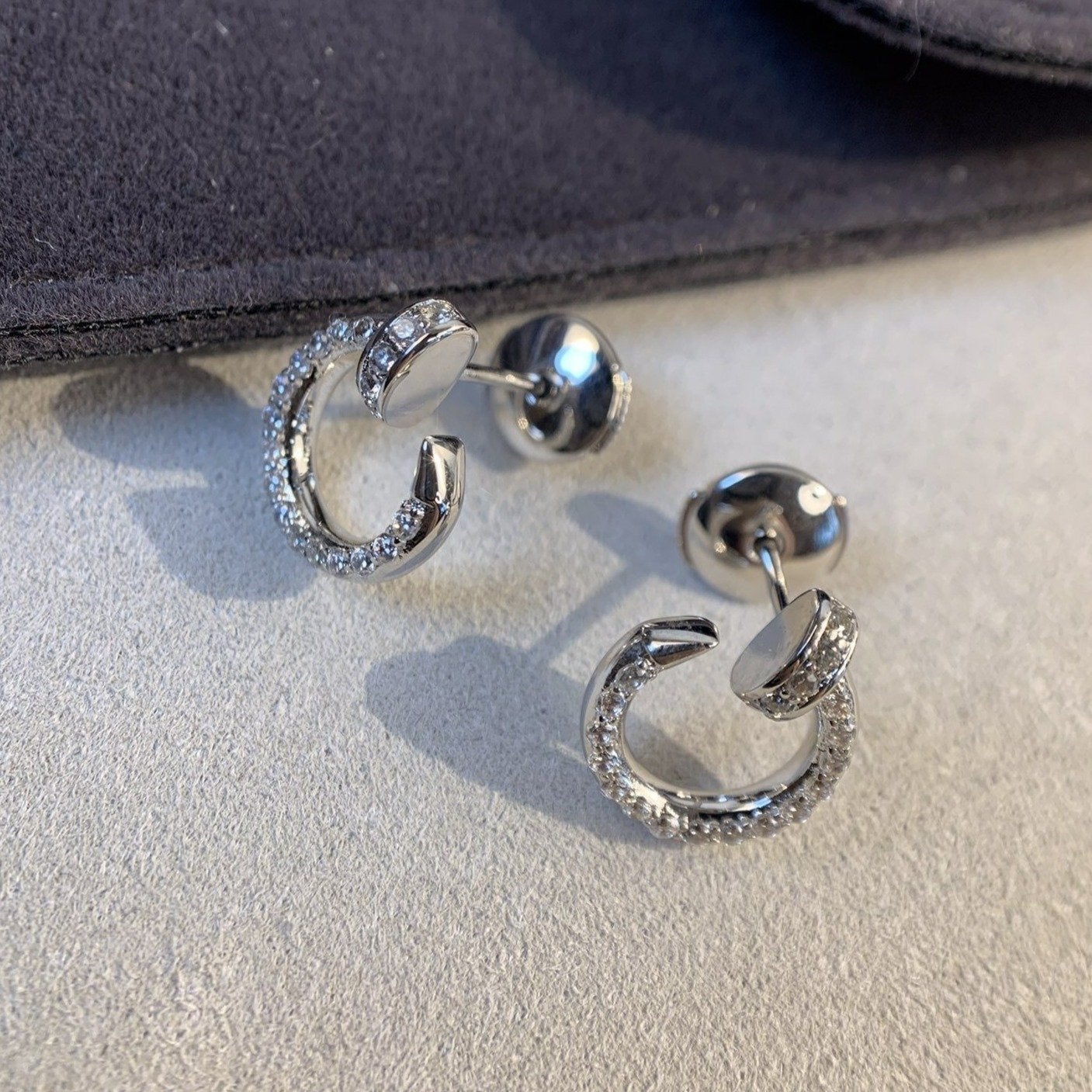 [Eternal Jewelry]JUSTE EARRINGS SILVER DIAMONDS