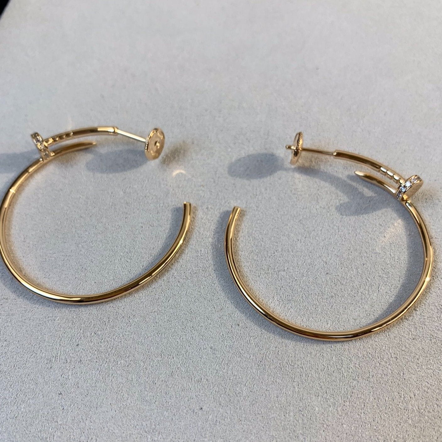 [Eternal Jewelry]JUSTE EARRINGS GOLD DIAMONDS 1.8MM