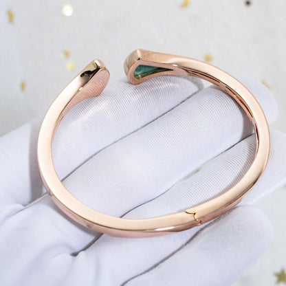 [Eternal Jewelry]DREAM BRACELET OPEN MALACHITE PINK GOLD