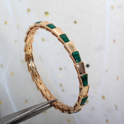 [Eternal Jewelry]SERPENTI BRACELET PINK GOLD MALACHITE