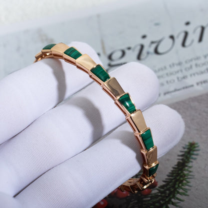 [Eternal Jewelry]SERPENTI BRACELET PINK GOLD MALACHITE