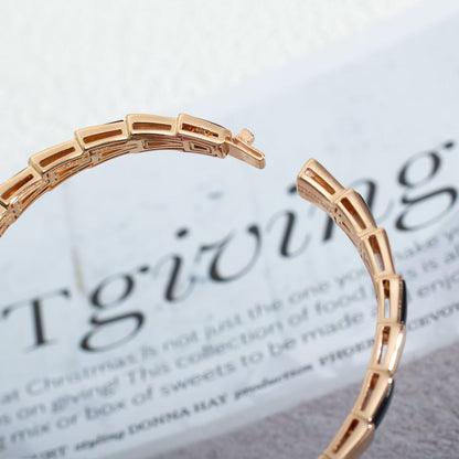 [Eternal Jewelry]SERPENTI BRACELET PINK GOLD ONYX