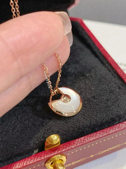 [Eternal Jewelry]AMULETTE ROSE GOLD MOP NECKLACE