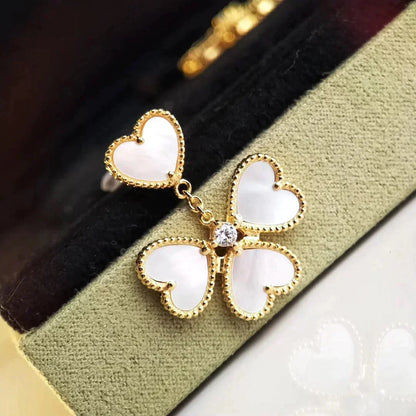 [Eternal Jewelry]CLOVER SWEET WHITE MOP EARRINGS