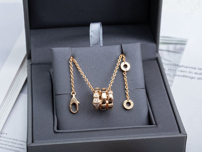 [Eternal Jewelry]SERPENTI PINK GOLD NECKLACE DIAMOND