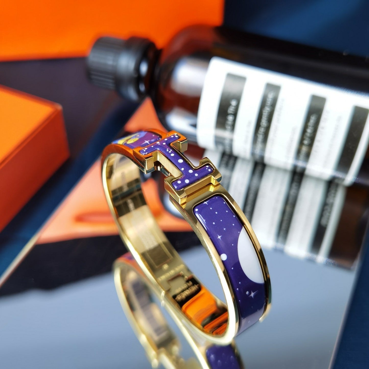 [Eternal Jewelry]H STAR AND MOON BRACELET 12MM