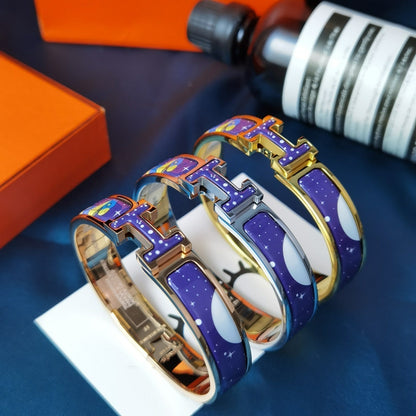 [Eternal Jewelry]H STAR AND MOON BRACELET 12MM