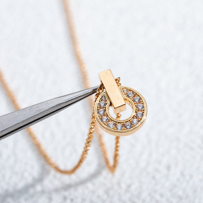 [Eternal Jewelry]GARI NECKLACE PINK GOLD DIAMOND