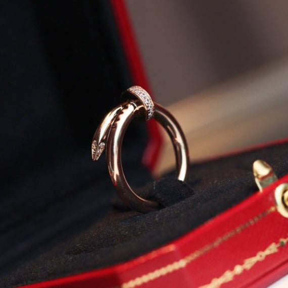 [Eternal Jewelry]JUSTE RING 2.65MM PINK GOLD DIAMOND