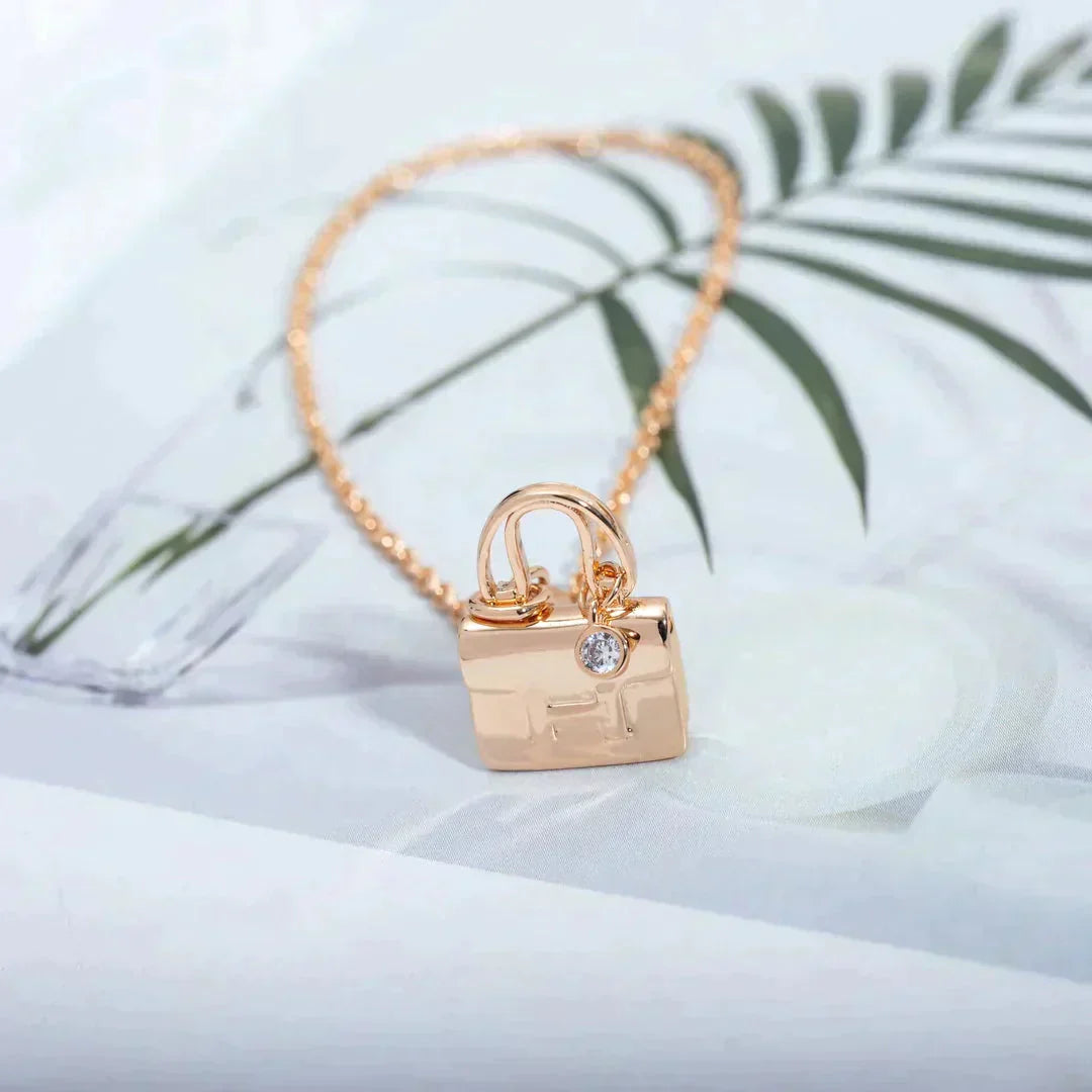 [Eternal Jewelry]AMULETTE PEDANT ROSE GOLD NECKLACE