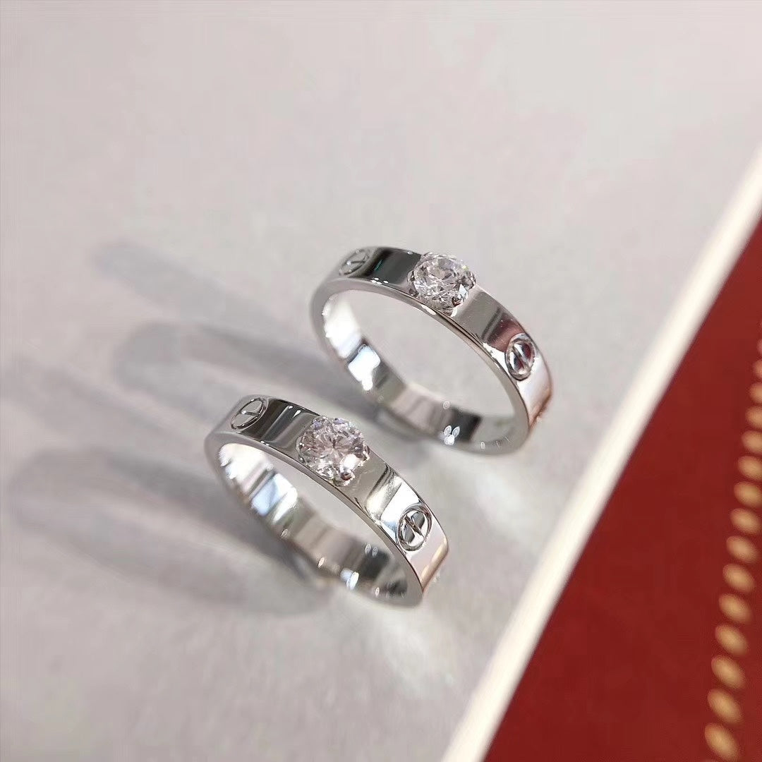 [Eternal Jewelry]LOVE RING 3.6MM 1 BIG DIAMOND