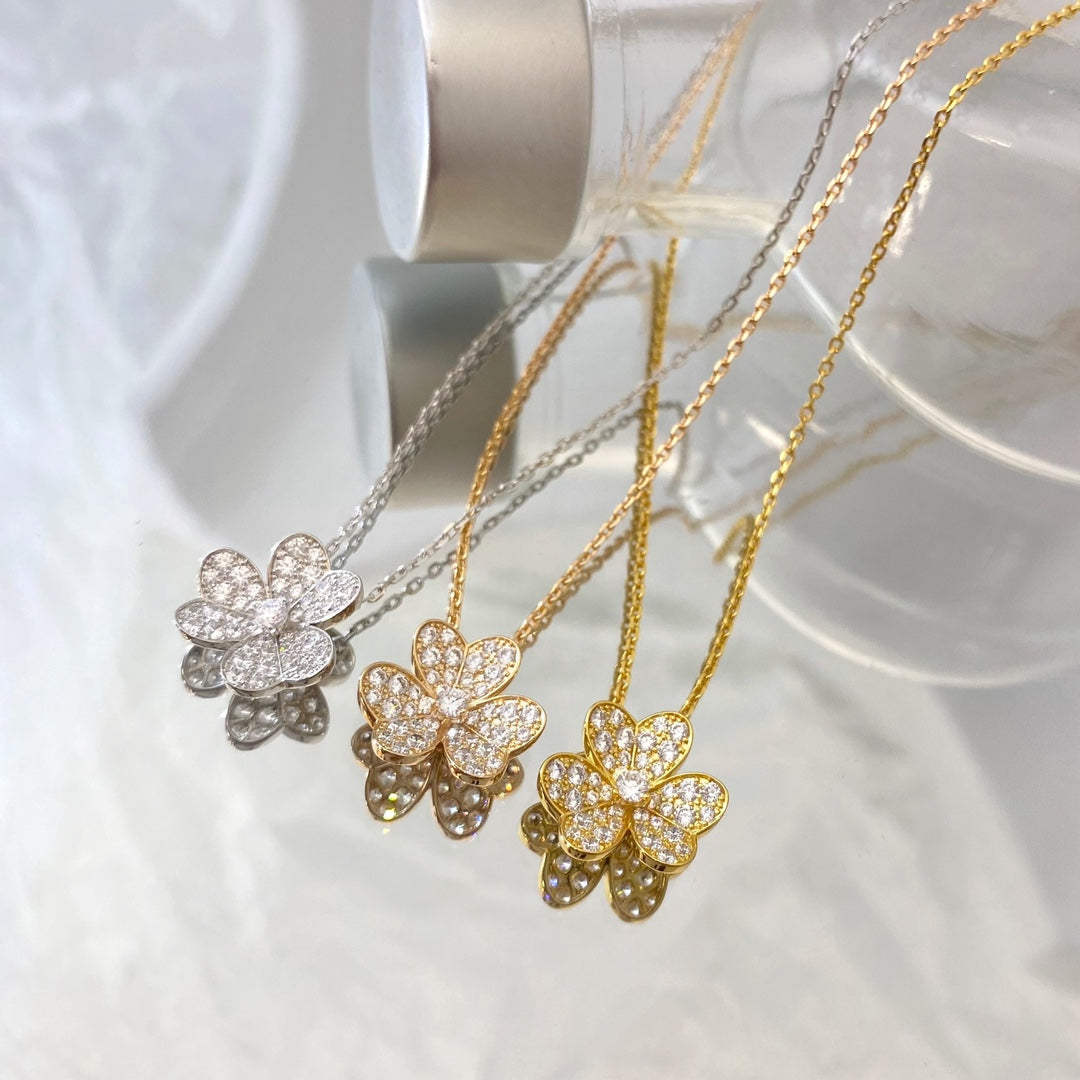 [Eternal Jewelry]FLOWER DIAMOND NECKLACE