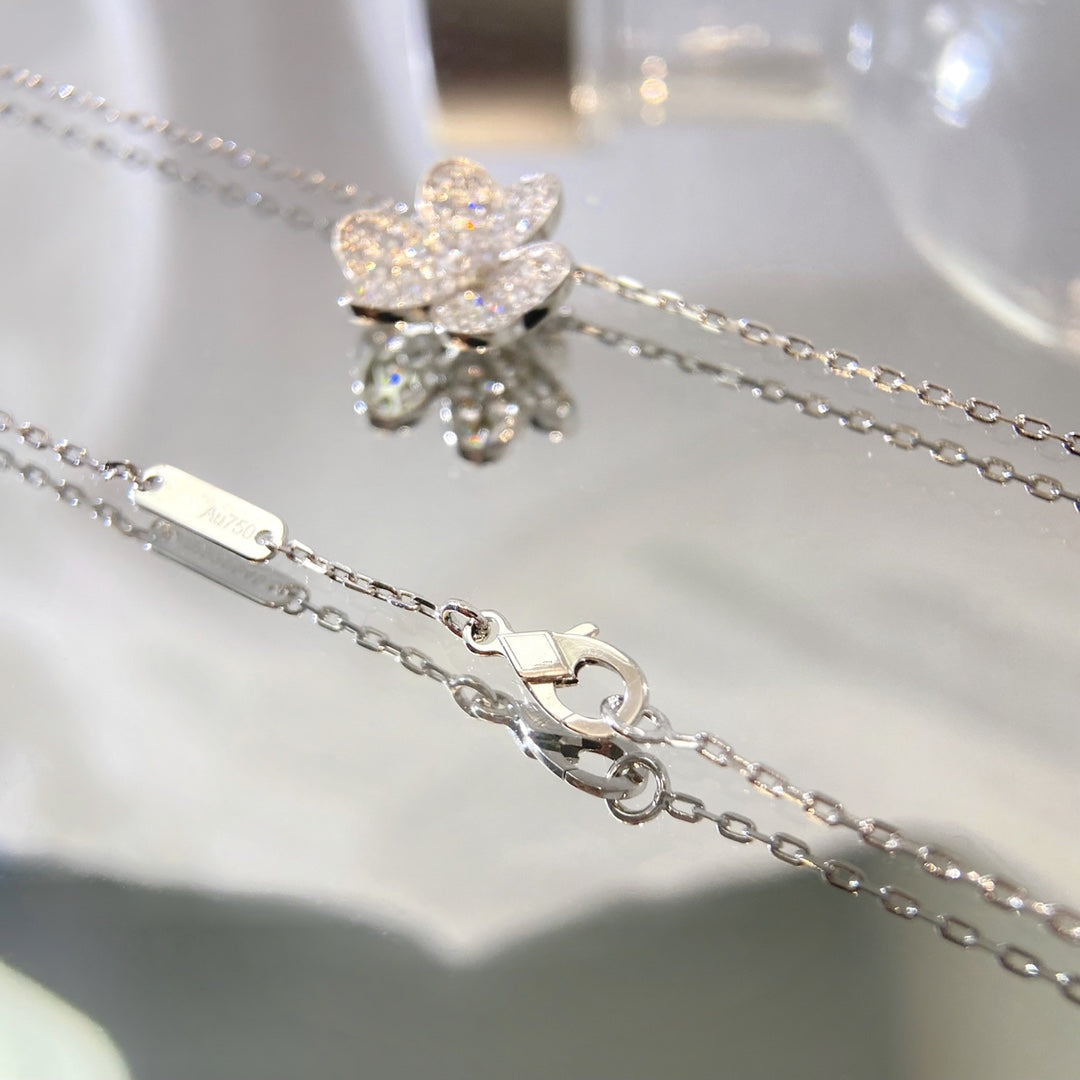 [Eternal Jewelry]FLOWER DIAMOND NECKLACE