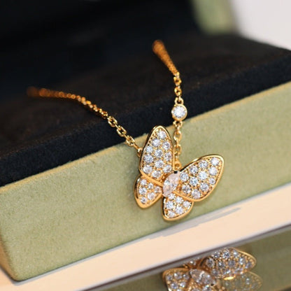 [Eternal Jewelry]BUTTERFLY DIAMOND NECKLACE