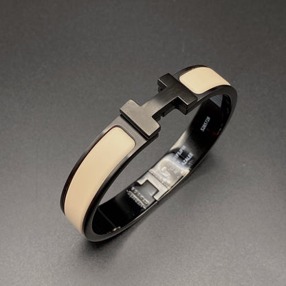 [Eternal Jewelry]H BRACELET 12MM BLACK BEIGE CERAMIC