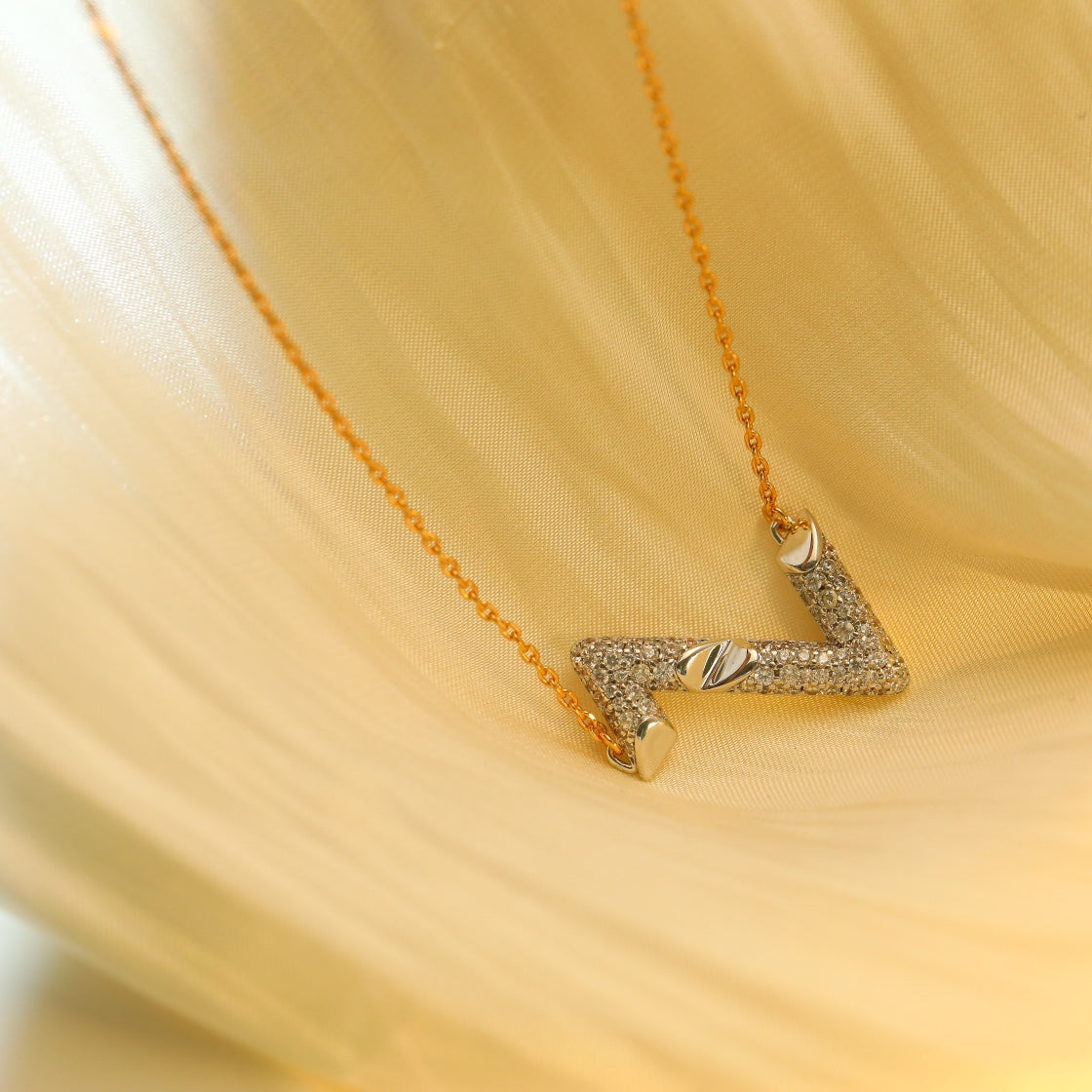[Eternal Jewelry]VOLT SILVER DIAMOND PEDANT NECKLACE
