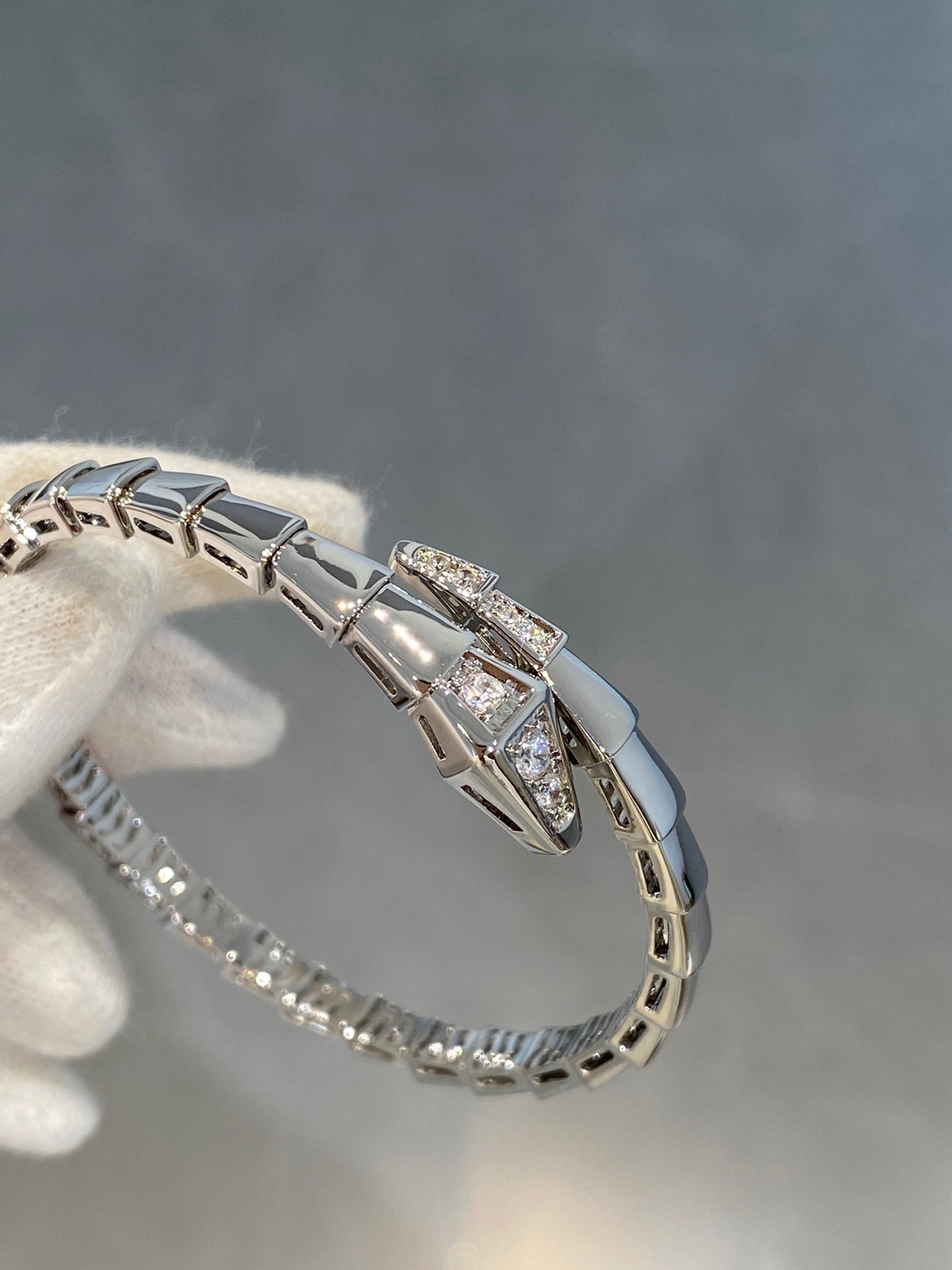 [Eternal Jewelry]SERPENTI BRACELET DIAMONDS SILVER
