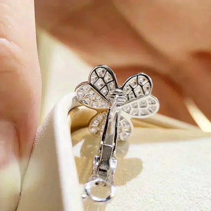 [Eternal Jewelry]CLOVER COMOS DIAMOND EARRINGS SILVER