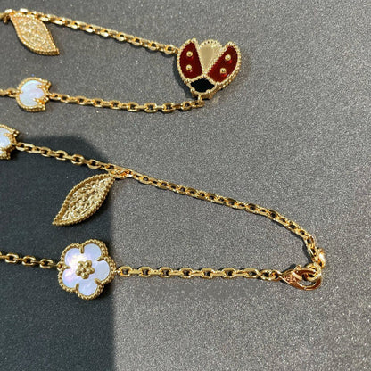 [Eternal Jewelry]LUCKY SPRING 15 MOTIFS GOLD NECKLACE