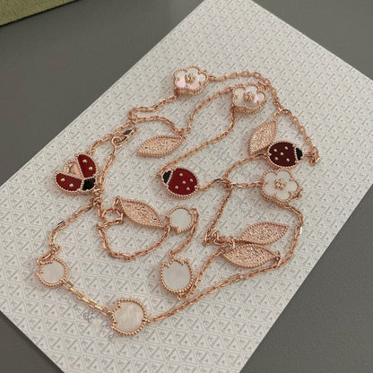 [Eternal Jewelry]LUCKY SPRING 15 MOTIFS ROSE GOLD NECKLACE