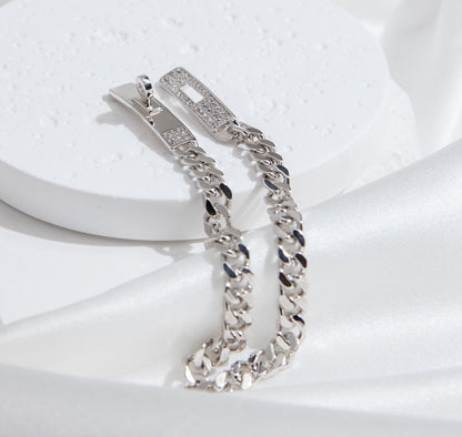 [Eternal Jewelry]KELLY CHAIN SILVER DIAMOND BRACELET