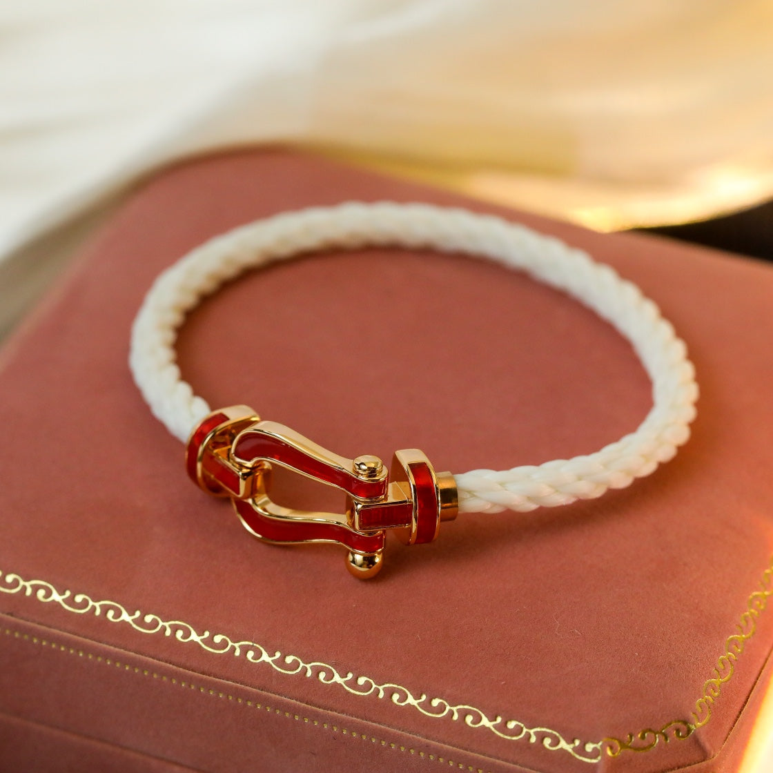 [Eternal Jewelry]FORCE 10 WHITE TEXTILE DIAMOND PAVED