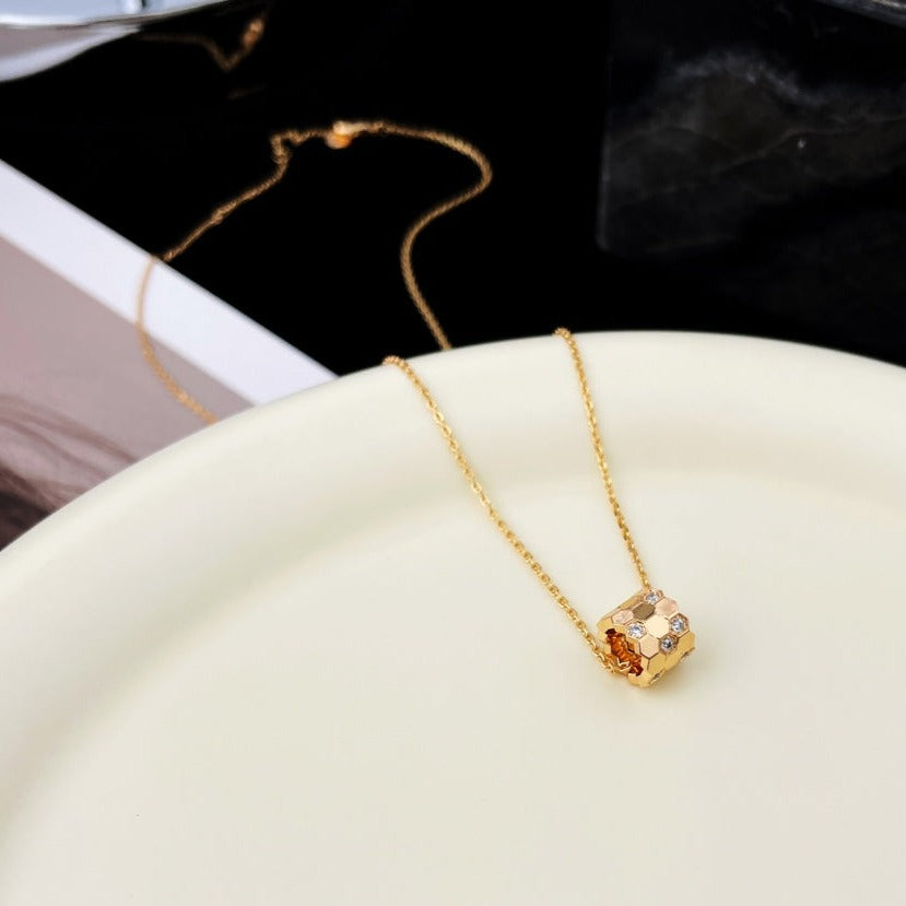 [Eternal Jewelry]BEE MINI PEDANT DIAMOND NECKLACE