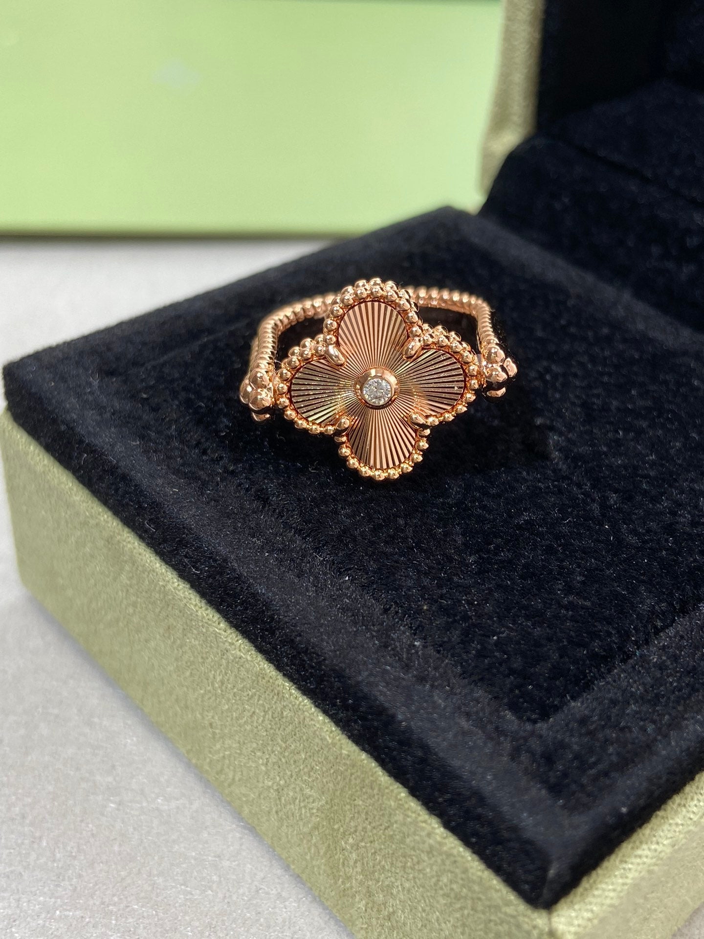 [Eternal Jewelry]CLOVER RIVERSIBLE ROSE GOLD RING