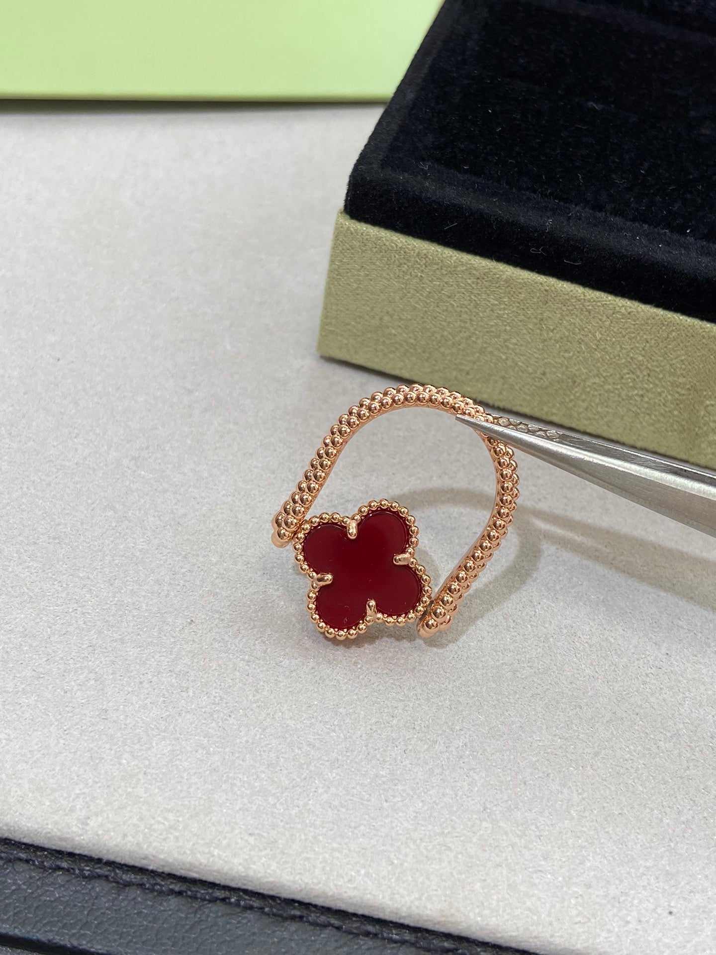 [Eternal Jewelry]CLOVER RIVERSIBLE ROSE GOLD RING