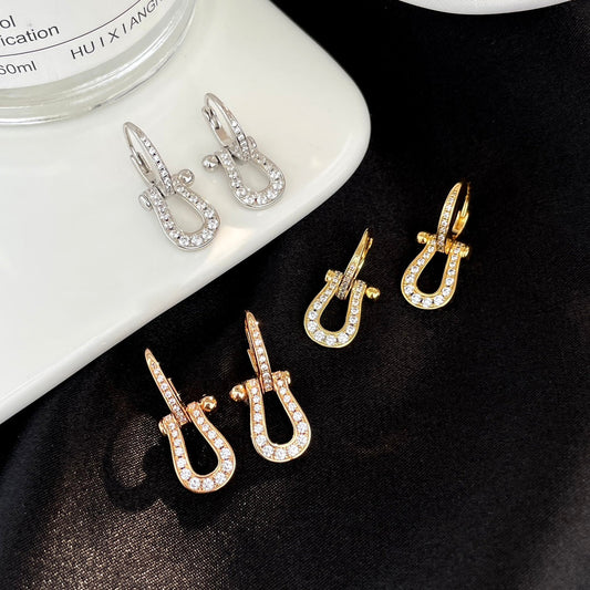 [Eternal Jewelry]FORCE 10 FULL DIAMOND DROP EARRINGS MEDIUM MODEL