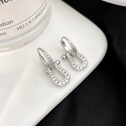 [Eternal Jewelry]FORCE 10 FULL DIAMOND DROP EARRINGS MEDIUM MODEL