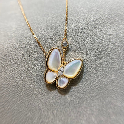 [Eternal Jewelry]BUTTERFLY MOP DIAMOND NECKLACE