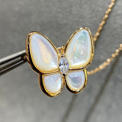 [Eternal Jewelry]BUTTERFLY MOP DIAMOND NECKLACE