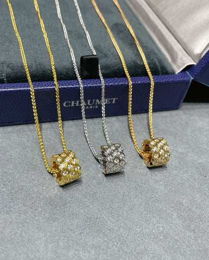 [Eternal Jewelry]BEE LOVE DIAMOND PAVED 3 ROW NECKLACE