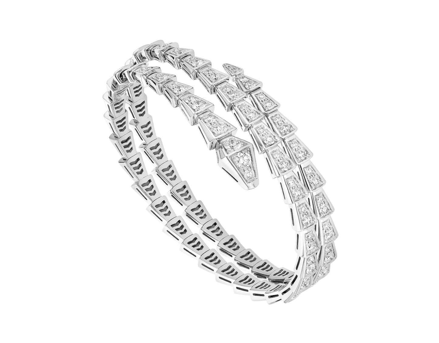 [Eternal Jewelry]SERPENTI BRACELET SILVER DIAMOND DOUBLE ROW